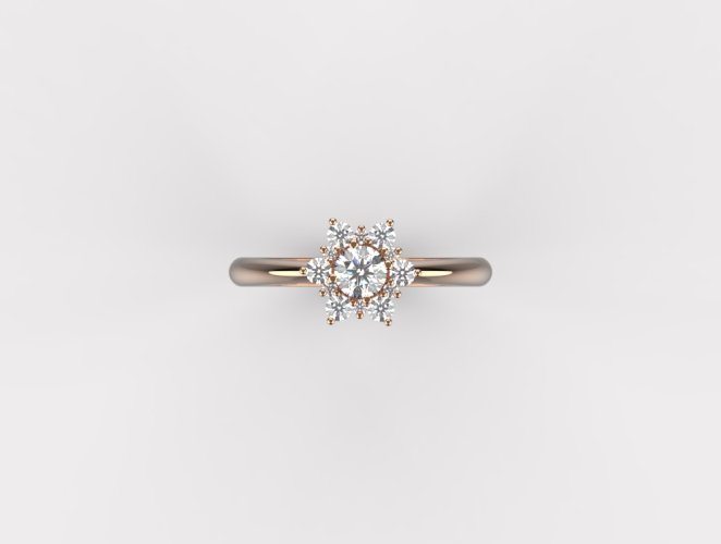 Dámský zlatý prsten 1000